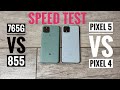 Google Pixel 5 vs Pixel 4. Speed test!  Snapdragon 765G vs 855.