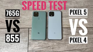 Google Pixel 5 vs Pixel 4. Speed test!  Snapdragon 765G vs 855.
