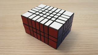 Fully stickered FDM printed 3x5x7 cuboid puzzle