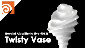 Houdini Algorithmic Live #135 - Twisty Vase