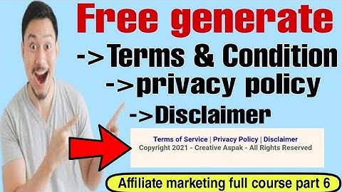 Free Generator Terms and Conditions | Free terms and conditions page generator for website (part-6)