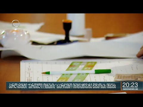 პარლამენტი „ქართული ოცნების“ საარჩევნო ინიციატივაზე მუშაობას იწყებს