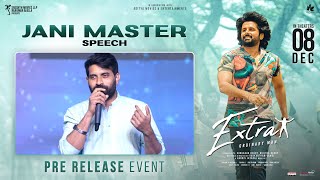 Jani Master Speech | Extra Ordinary Man Pre Release Event | Nithiin | Sreeleela | Vakkantham Vamsi