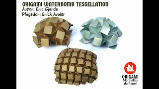 Origami Bomba de Agua Tessellation (WaterBomb Tessellation)