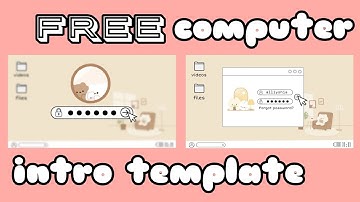 Free Aesthetic Computer Intro Template (no text) COMMENT YOUR NAME IF YOU WANT YOUR NAME HERE