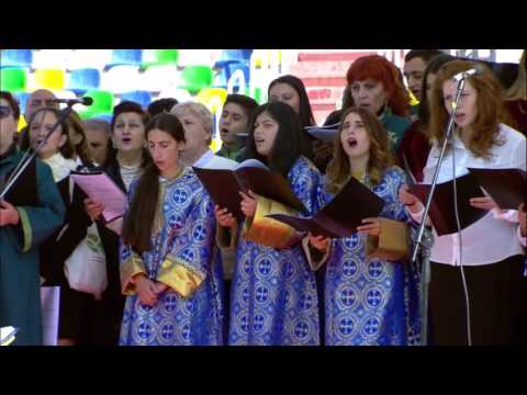 წმინდა წირვა - რომის პაპის ქადაგება თბილისის მიხეილ მესხის სახელობის სტადიონი