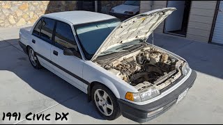 $550 EF 1991 Civic Sedan Build Project - D15B2 Engine is Removed