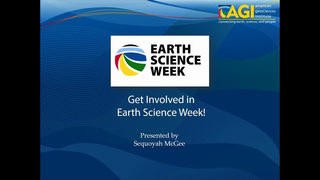 Get Involved Earth Science Week 2020 YouTube