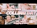 productive college day in my life | best birthday present ever!!!!, group projects, hauls, + more!