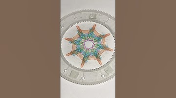 "Unveiling the Hypnotic Beauty of 5 Color Spirograph Art: A Visual Masterpiece!" #short #spirograph