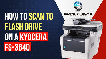 #Kyocera How to scan to flash drive on Kyocera FS 3640