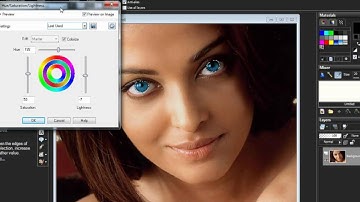 How to change eye color in corel Paintshop pro