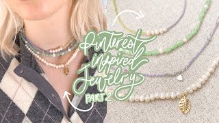 DIY Pinterest Inspired Jewelry Part 2 | tiktok jewelry | cute dainty necklaces | DIY chocker