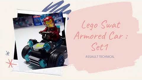 LEGO Swat Armored Car Set 1 - Assault Technical