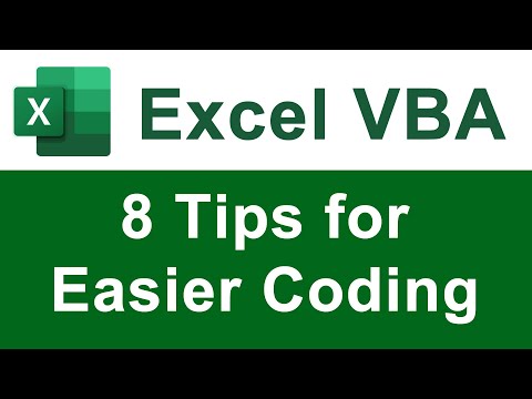 8 Tips for Easier Coding in VBA