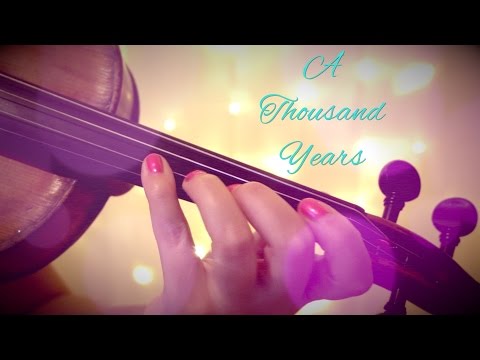 A THOUSAND YEARS by Christina Perri (violin cover) | Alison Sparrow