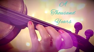 A THOUSAND YEARS by Christina Perri (violin cover) | Alison Sparrow chords