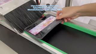 Automatic Flat Labeling Machine model ALM-11300 (short conveyor save more space)