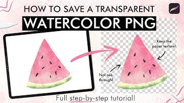 PROCREATE WATERCOLOR // Transparent PNG tutorial (everything you need to know!)