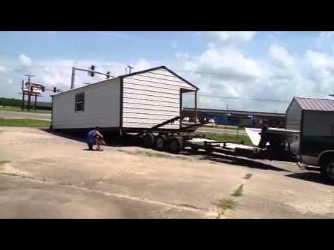 Bart's Portable Building Movers 16x30 Move - YouTube