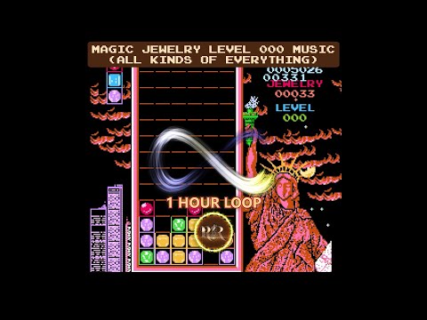 Magic Jewelry Level 000 (All Kinds of Everything) Music 1 Hour Loop (NES Game Soundtrack, Piano)