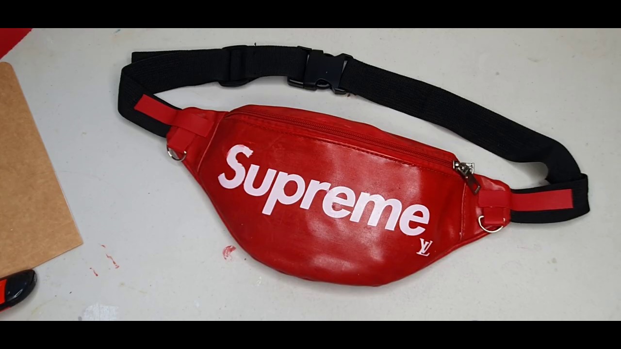 DIY fanny pack SUPREME BAG - YouTube