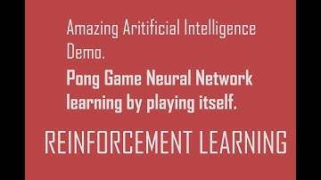 Amazing Machine learning demo Pong Game Neural Network using Tensorflow : Self Playing Pong AI