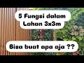 5 fungsi dalam lahan 3x3m tapi masih berasa luas. Bisa buat apa aja ?