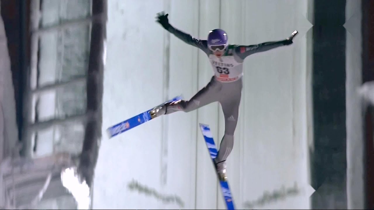 Andreas Wellinger Anze Lanisek Crashes Kuusamo Ski within Ski Jump Youtube Fall