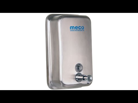 Dozator sapun inox satin Meco SDS02C 1litru - Video