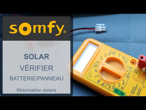 Moteur SOMFY(r) Solaire : vérification du materiel