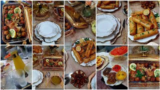 طاولة اليوم ملكية باللون الدهبيشاركتكم تحضيرات الإفطار سفيرية على حبة طاولة السهرة أنيقة وبسيطة
