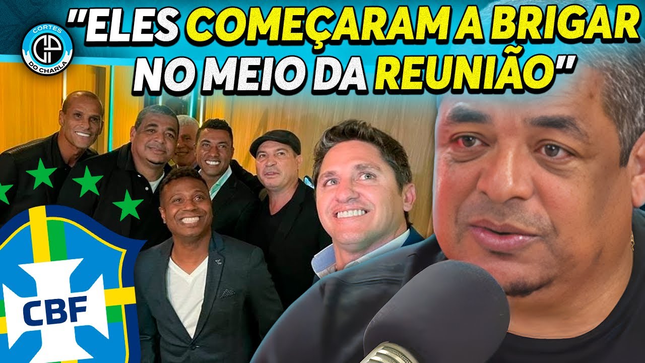 ELENCO DO PENTA RACHADO NO MEIO DA FESTA DA CBF