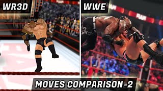 Real Life Of Wr3D Moves Part-2 Wwe Moves In Wrestling Revolution 3D Wr3D Vs Wwe Moves Awe