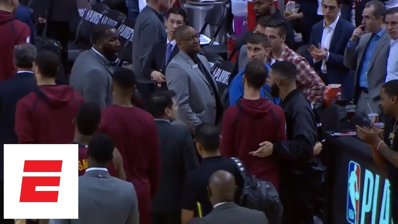 Drake and Kendrick Perkins have more than one heated exchange during Cavaliers ...