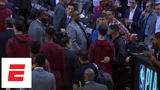 Kendrick Perkins yells 'don't f--- with me' at Drake during one of two heated exchanges | ESPN