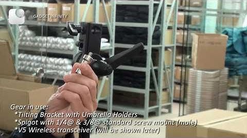 Tilting bracket with Cactus V5