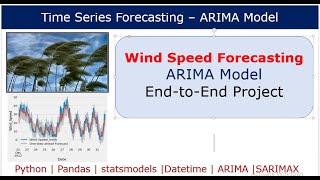 Time Series Forecasting ARIMA model | WIND SPEED Forecasting [End to End Project]