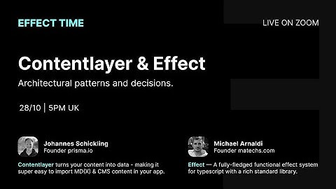 Effect Time #1: Building Contentlayer using #Effect