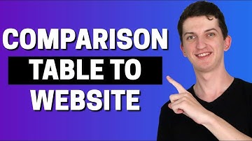 How To Add Comparison Table To Your Website