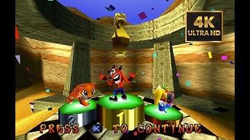 Crash Team Racing 4k 60 FPS Remastered Gameplay Duckstation + Reshade | PS1 Emulator Best Graphics