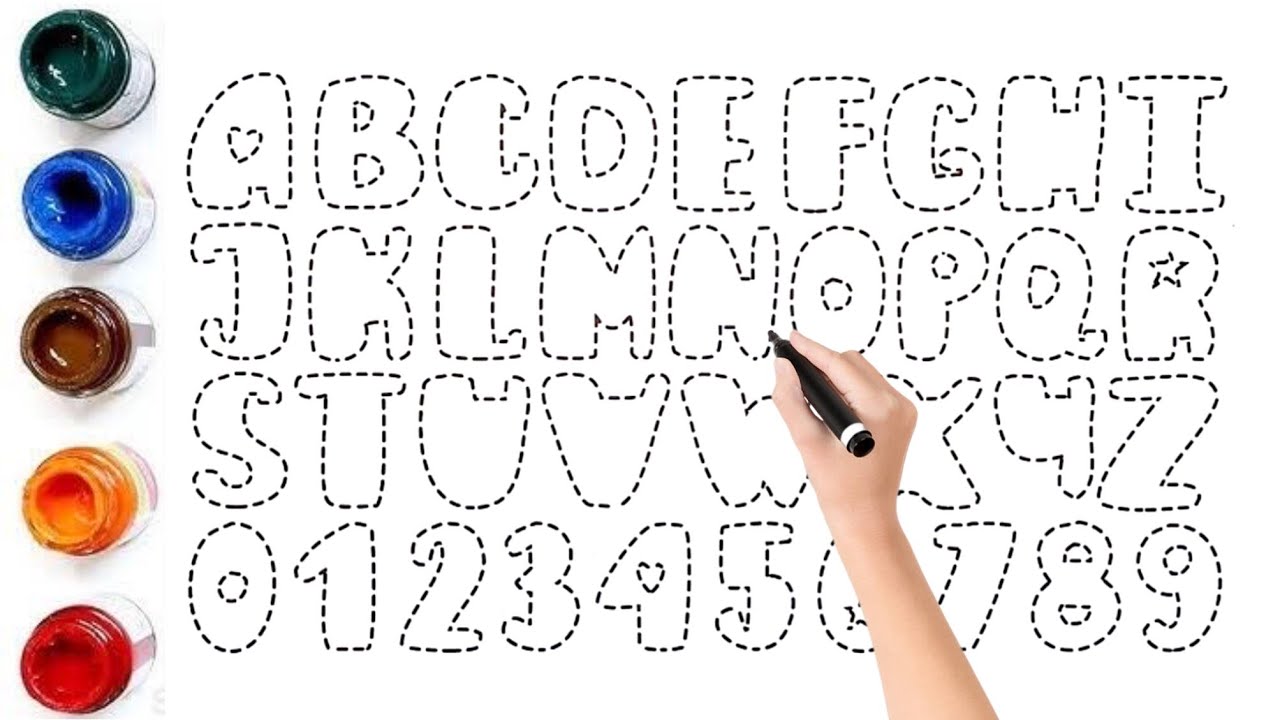 Learn ABC Drawing A to Z for Kids 🎨 | Alphabet Coloring & Painting for ...