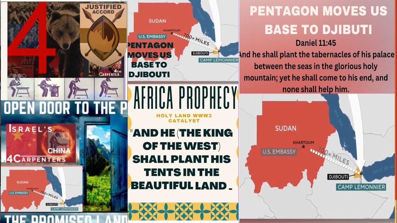 KING OF WEST PLANTS HIS TENTS IN africa PROMISED LAND DJIBUTI VS