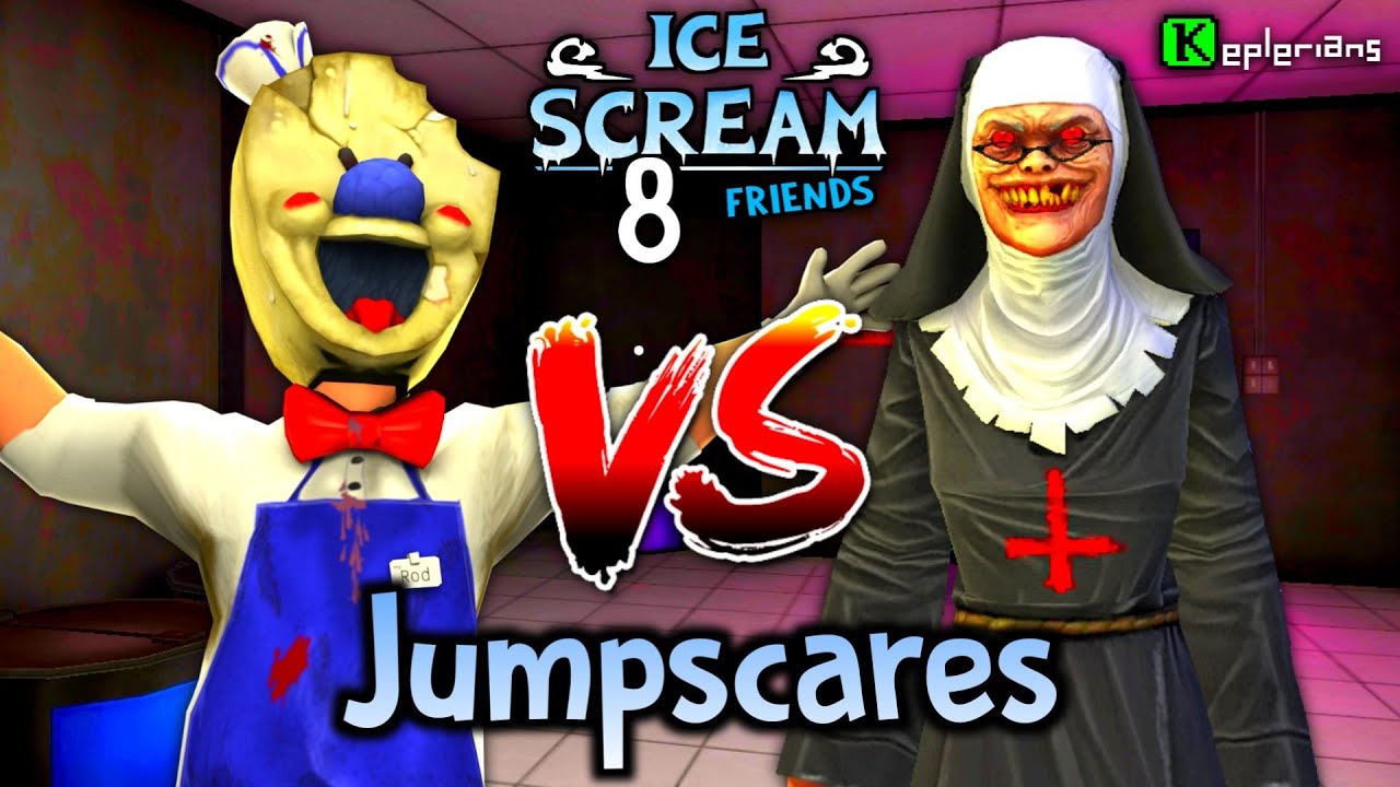 Ice Scream 8 all jumpscares 