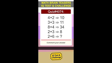 Math Brain Teasers: IQ Test & Challenge #mathquiz #mathpuzzle