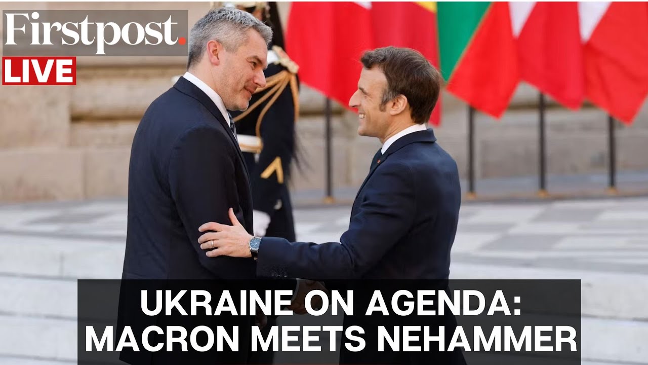 LIVE: French President Emmanuel Macron Meets Austrian Chancellor Karl  Nehammer at the Elysee