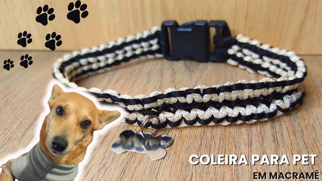 🐾 Coleira Encantadora para Pets com Macramê: Tutorial Divertido e Fácil