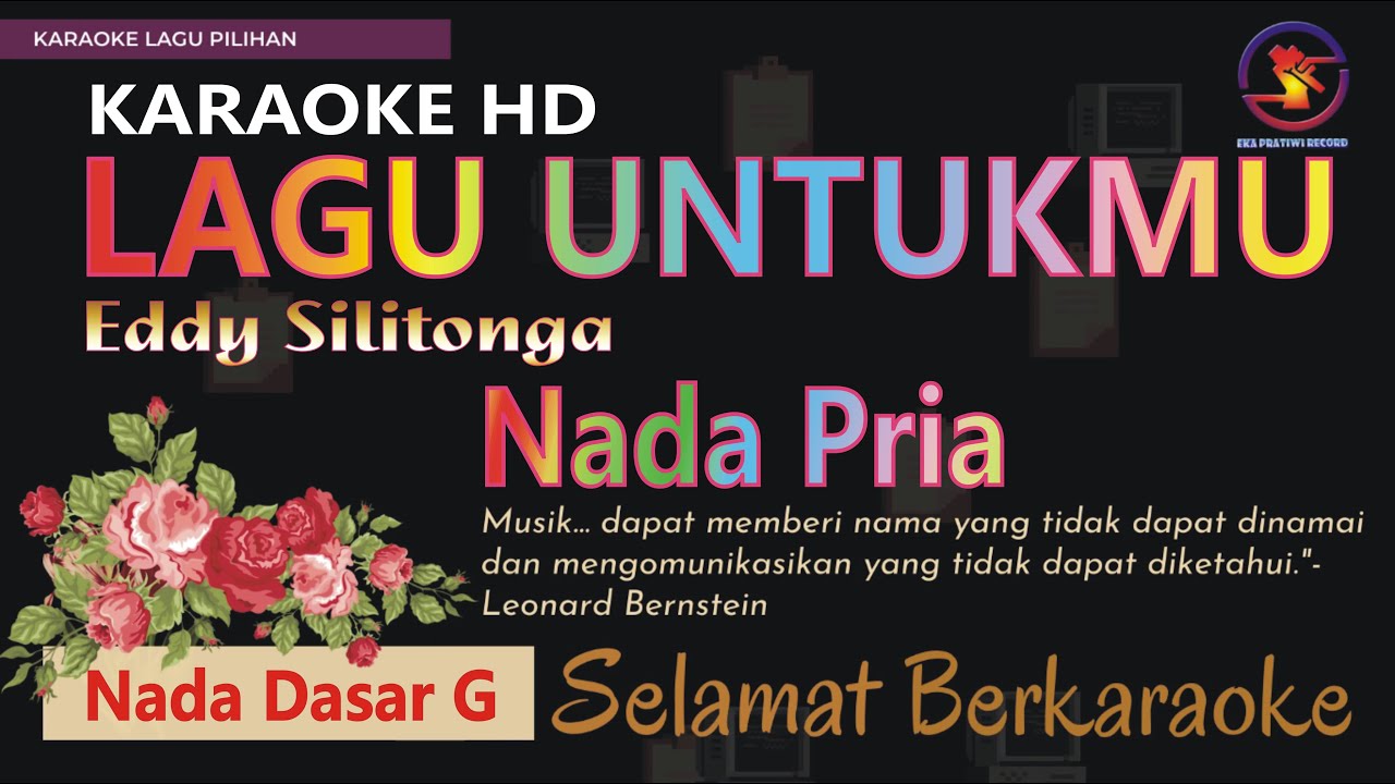 Karaoke Lagu Untukmu - Eddy Silitonga (Ver. EPR) nada pria G || karaoke HD. Karaoke Lagu Untukmu - Eddy Silitonga (Ver. EPR) nada pria G || karaoke HD.