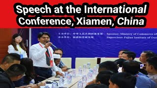 Addressing as a country representative at FJIO, Xiamen, China || Salmon Biplob