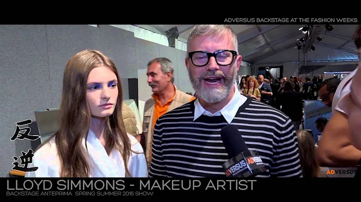Lloyd Simmons and the makeup at the Anteprima Show...